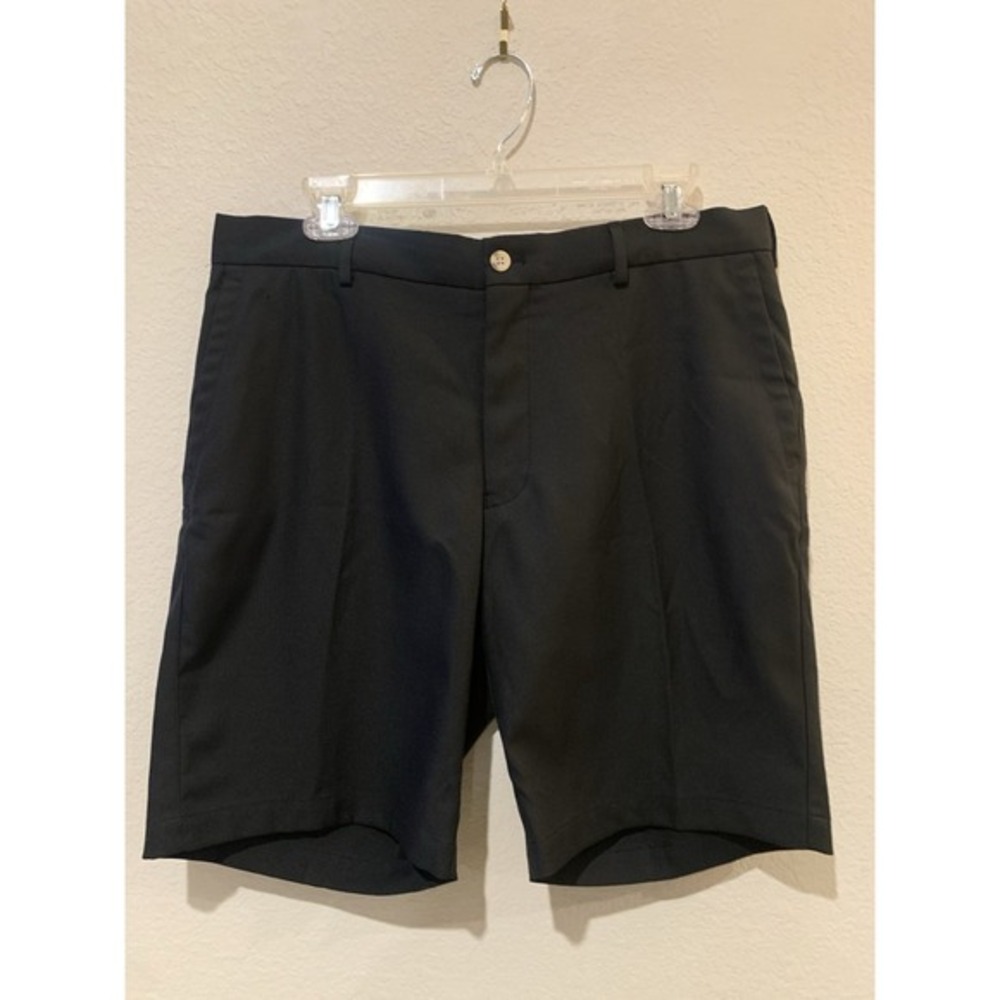 Peter Millar Golf Performance Shorts Stretch 35X 9 Mens‎ Black Active